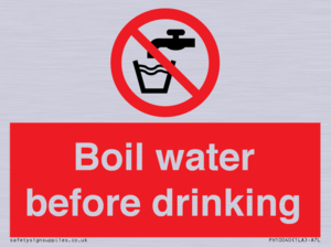 Boil water before drinking